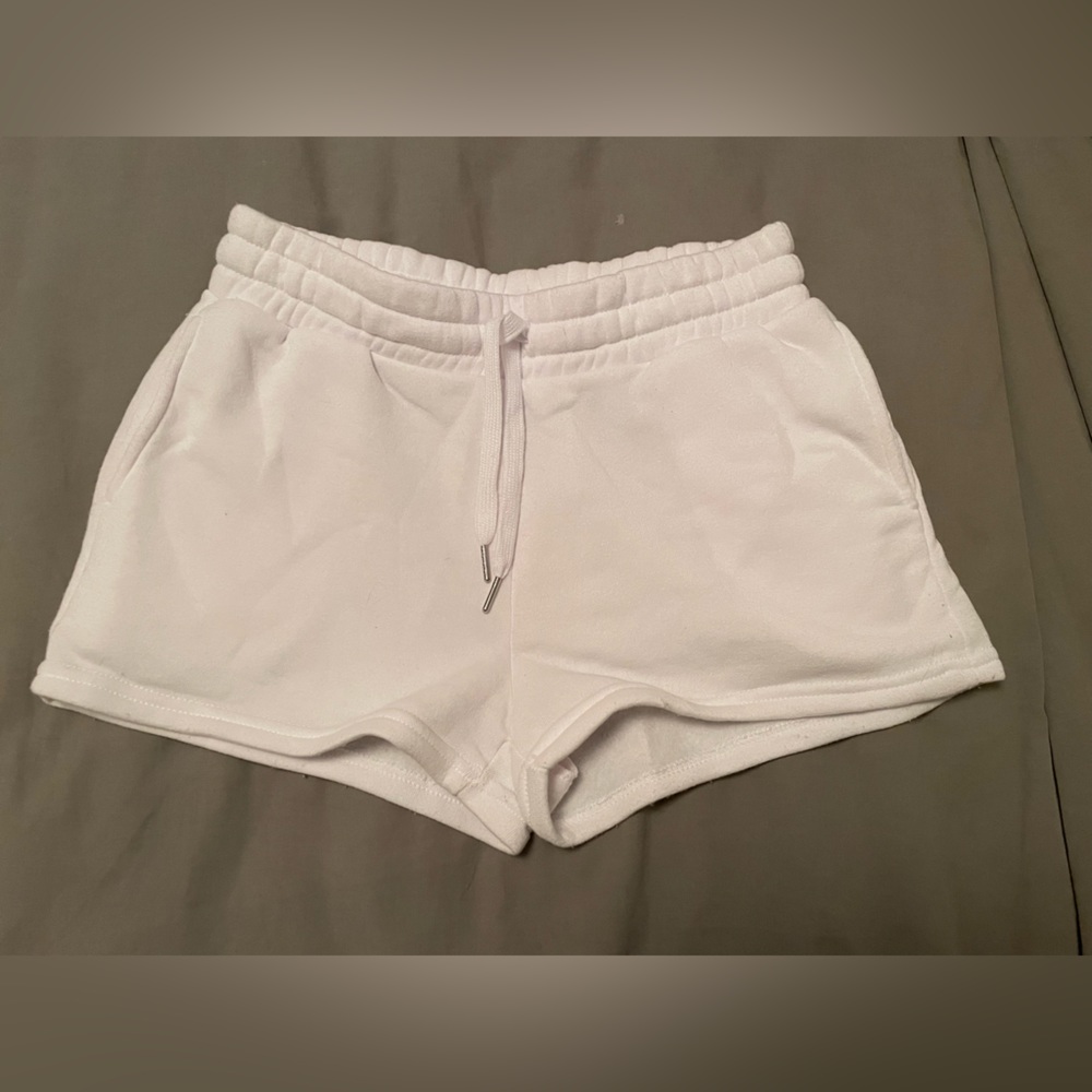 White soft shorts